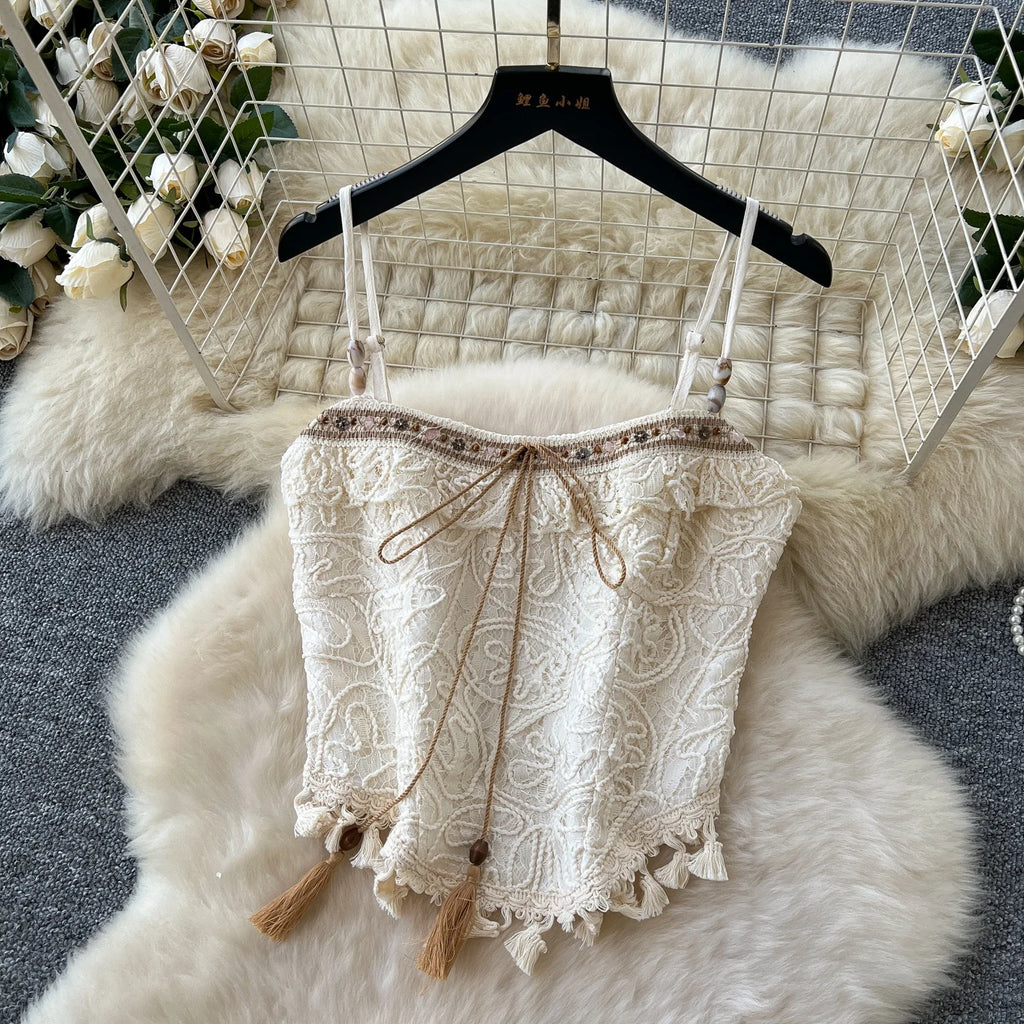 New Summer 2 Piece Set Women Sleeveless Top High Waist Mesh Skirts Set